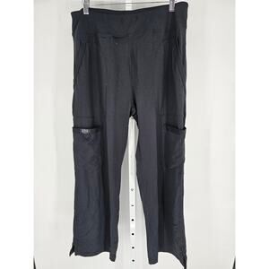 QBK Womens Sz 2XLP Petite Softball Pants Black Athletic